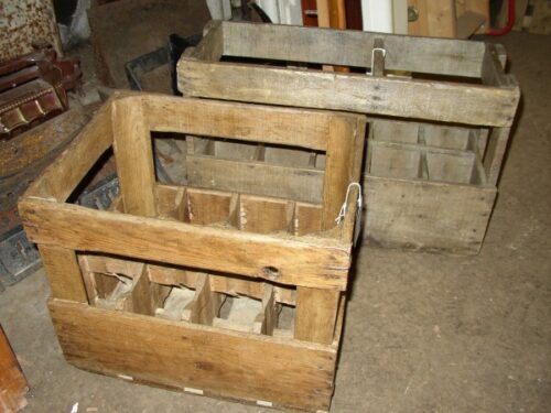 French Wine Bottle Crates